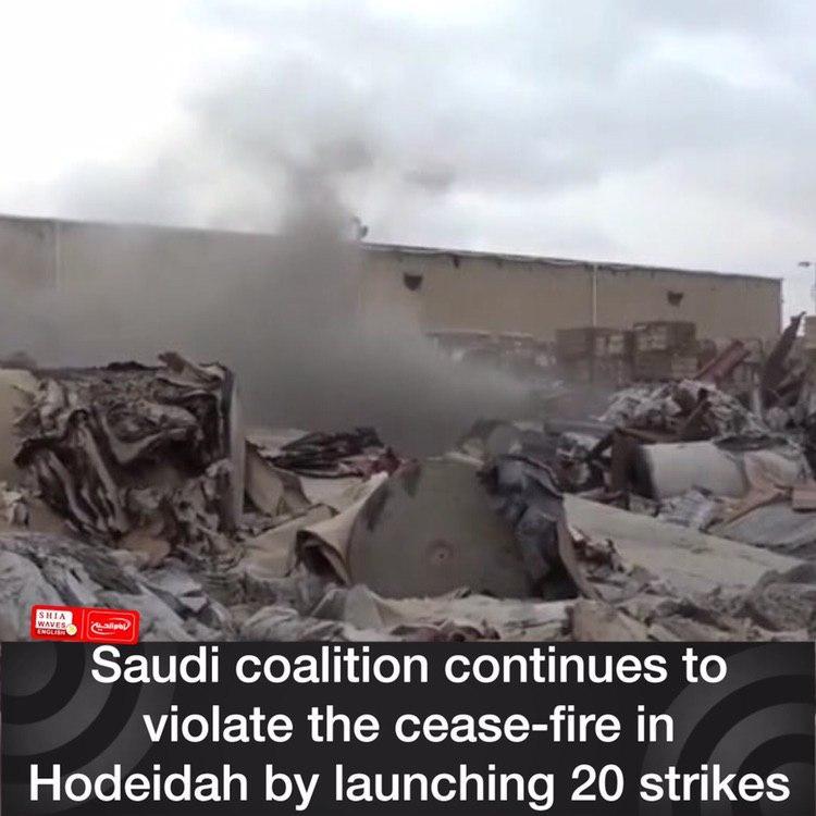 Photo of Saudi coalition continues to violate the cease-fire in Hodeidah by launching 20 strikes