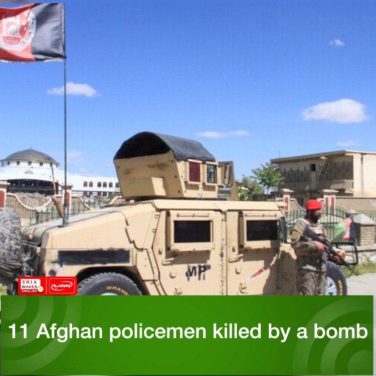 Photo of 11 Afghan policemen killed by a bomb