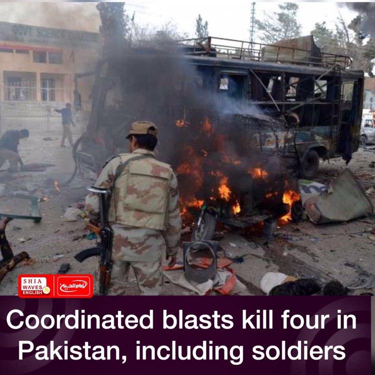 Photo of Coordinated blasts kill four in Pakistan, including soldiers