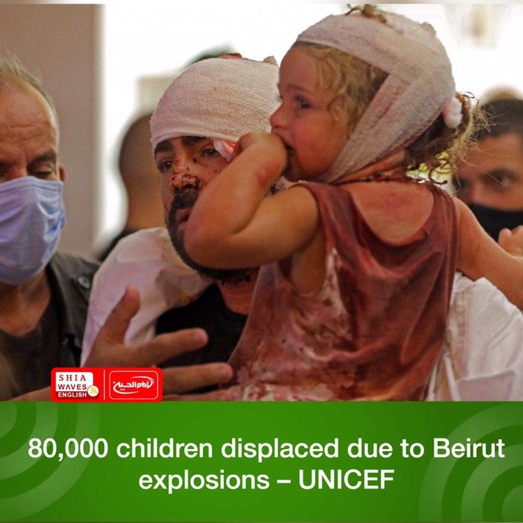 Photo of 80,000 children displaced due to Beirut explosions – UNICEF