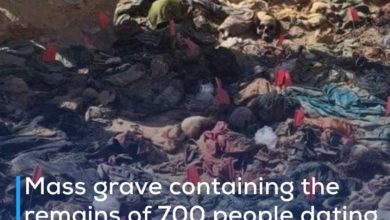 Photo of Mass grave containing the remains of 700 people dating back to the nineties of the last century found in Dhi Qar