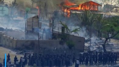 Photo of Human rights organization accuses Myanmar army of violence against Muslims and burning mosques