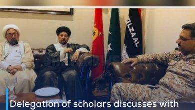 Photo of Delegation of scholars discusses with the military official of Karachi the preparation for the revival of the month of Muharram