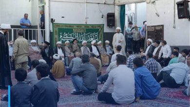 Photo of Eid al-Ghadir celebrations in the house of Grand Ayatollah Shirazi in Qom