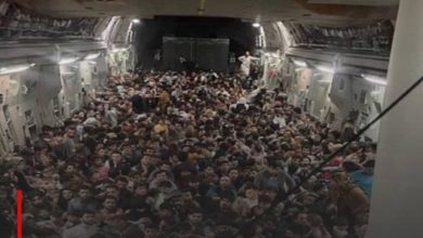 Photo of Stampede and chaos at Kabul airport after the resumption of the evacuation process