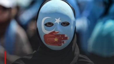 Photo of March in Paris against the genocide of the Muslim minority in China