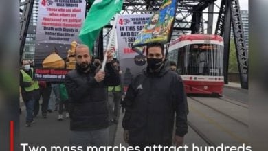 Photo of Two mass marches attract hundreds in Britain and Canada on the Arbaeen anniversary of Imam Hussein, peace be upon him