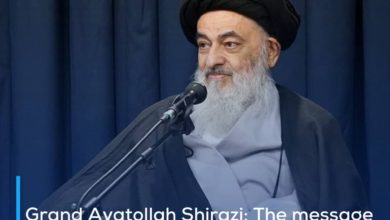 Photo of Grand Ayatollah Shirazi: The message of Lady Zahraa, peace be upon her, to believers is that their deeds are in compliance with the Quran