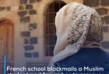Photo of French school blackmails a Muslim student and forces her to remove her hijab