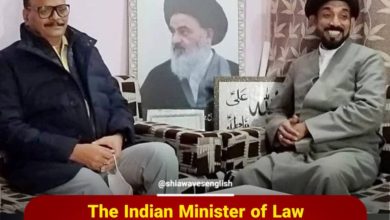 Photo of The Indian Minister of Law praises the efforts and activities of Grand Ayatollah Shirazi’s Office in Lucknow