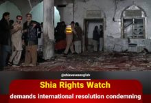 Photo of Shia Rights Watch demands international resolution condemning the massacres committed against Shias