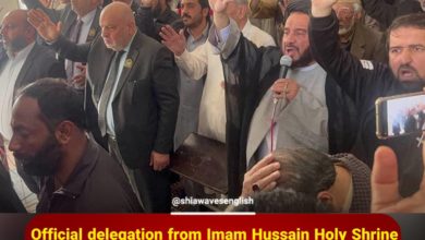 Photo of Official delegation from Imam Hussain Holy Shrine arrives in Peshawar to offer condolences to families of the Shia mosque victims