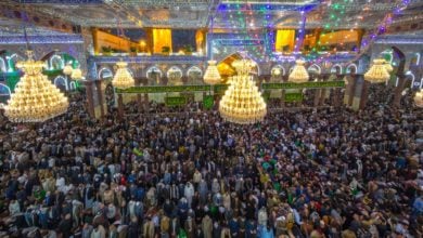 Photo of Millions of pilgrims commemorate the birth of the awaited Imam Mahdi, may Allah hasten his honorable reappearance