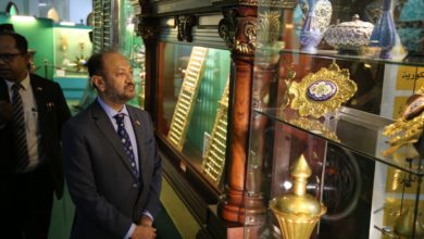 Photo of Bangladeshi Ambassador to Iraq:  The artifacts in the Imam Hussein Museum represent a long history and possess a spiritual sanctity