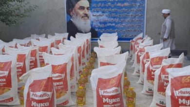 Photo of The Shirazi Religious Authority provides food aid to families of the martyrs of Mazar-i-Sharif