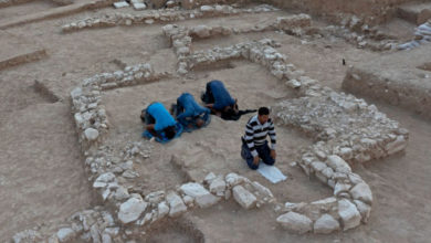 Photo of 1,200-year-old mosque uncovered in Palestinian village