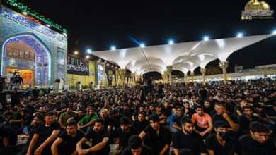 Photo of Large crowds of Ahlulbayt followers commemorate the martyrdom anniversary of Imam al-Jawad, peace be upon him, at his holy shrine in al-Kadhimiya