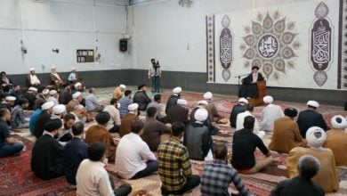 Photo of Daily scientific session of Grand Ayatollah Shirazi with scholars, believers in Qom