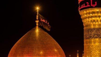 Photo of Black banners top domes of Imam Hussein and Aba al-Fadl al-Abbas, peace be upon them to mark mournful month of Muhrram