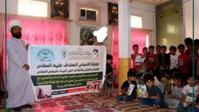 Photo of In cooperation with Misbah Al-Hussein Foundation, Quranic lessons and Islamic rulings for children in the Iraqi province of Dhi Qar