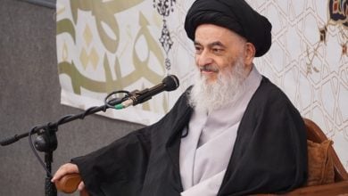 Photo of Grand Ayatollah Shirazi on Eid al-Ghadir: A society of freedom can only be achieved by submitting to the mandate of the Commander of the Faithful, peace be upon him