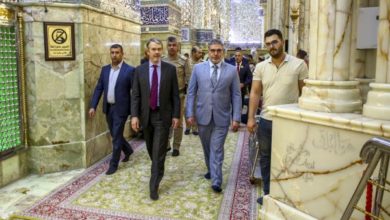 Photo of The Swedish Ambassador to Iraq visits Imam Ali Holy Shrine
