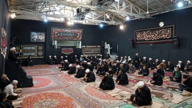 Photo of In presence of Grand Ayatollah Shirazi, mourning ceremonies held in commemoration of martyrdom anniversary of Imam al-Sajjad, peace be upon him