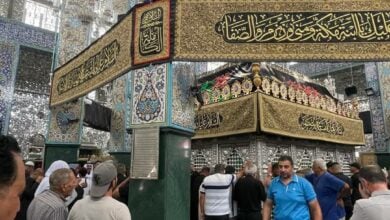 Photo of The Holy Shrine of Lady Zainab ( peace be upon her) crowded with pilgrims on the beginning of the month of Safar