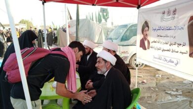 Photo of Ahlulbayt Foundation sets up a tent for religious inquiries in Najaf