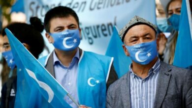 Photo of Uyghurs appeal to world leaders coinciding with the convening of the United Nations General Assembly