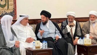 Photo of The son of Grand Ayatollah Shirazi visits several  prominent Shia figures in Kuwait