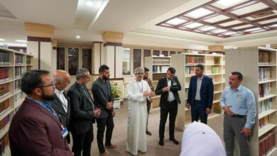 Photo of Multinational delegation visits the Haidariya Library to learn about its history and scientific sources