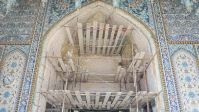 Photo of Restoration works of Al-Alqami Gate of Al-Abbas Holy Shrine