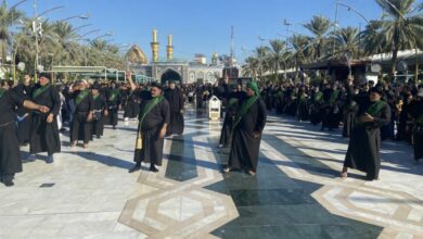 Photo of Shias of Ahlulbayt hold mourning processions on martyrdom anniversary of Lady Fatima al-Zahra in Karbala