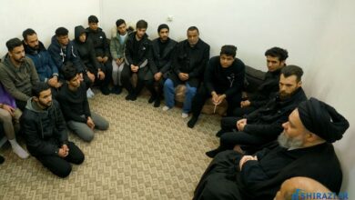Photo of Iraqi cultural activists meet Ayatollah Sayyed Hussein Al-Shirazi