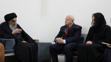 Photo of Grand Ayatollah Sistani receives UN Representative for Alliance of Civilizations 