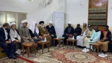 Photo of The Office of Grand Ayatollah Shirazi in holy Karbala receives delegation of students of religious sciences