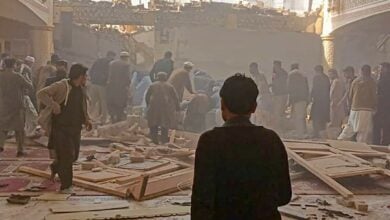 Photo of Blast at mosque in Pakistan’s Peshawar leaves over 35 martyrs