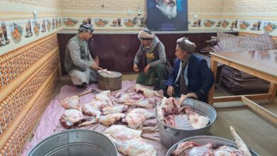 Photo of Office of Grand Ayatollah Shirazi in Mazar-i-Sharif distributes sacrificial meat to needy families