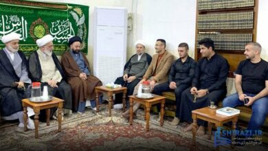 Photo of Office of Grand Ayatollah Shirazi in Karbala receives young orphan men