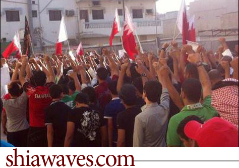 تصویر موج اعتراضات گسترده در بحرین جهت اعلام همبستگی با زندانیان سیاسی