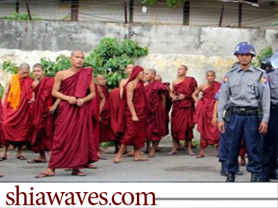 تصویر هجوم بوداییان به مساجد مسلمانان سریلانکا