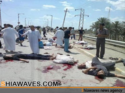 تصویر حمله وهابی ها به مسجد شیعیان در بعقوبه