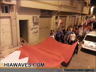 تصویر تظاهرات گسترده در بحرین براي درخواست مجازات قاتلان