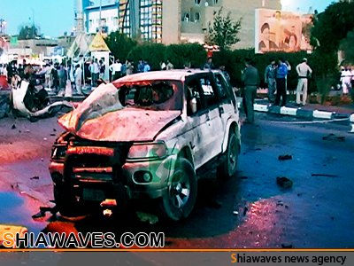 تصویر سه انفجار در منطقه شیعه نشین ، در شمال بغداد