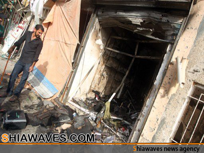 تصویر حمله به  حسینیه ای در شمال بغداد پایتخت عراق