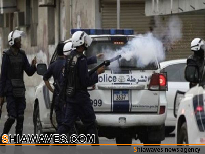 تصویر بحرینی ها هدف مستقیم گلوله های جنگی