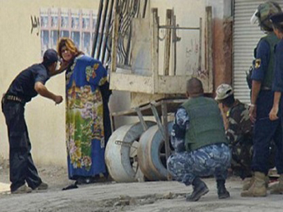 تصویر بازداشت زنان بمب گذار در پایتخت عراق