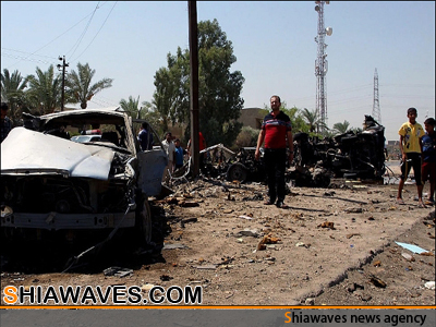 تصویر انفجارتروریستی در شهر نجف اشرف