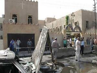 تصویر حمله مرگبار به کلیسایی در پایتخت عراق